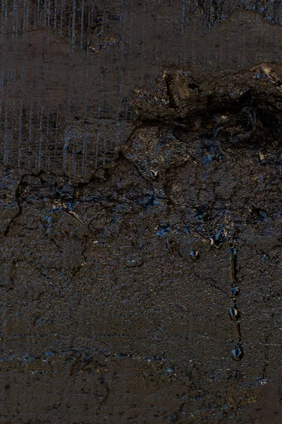 Текстура Чорної Смоли Стіни Подряпинами Тріщинами — стокове фото