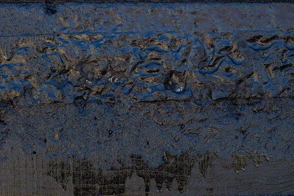 Текстура Черной Смолы Царапинами Трещинами — стоковое фото