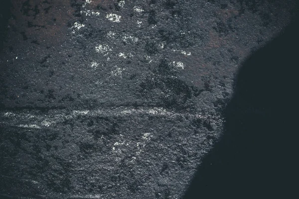 Textura Pared Resina Negra Con Arañazos Grietas — Foto de Stock