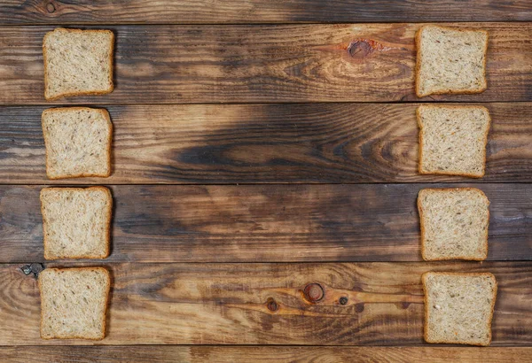 Sliced Fresh Gluten Free Bread Wooden Surface — Stock Photo, Image