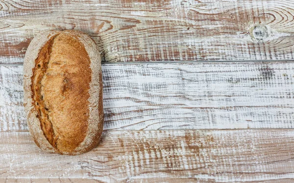 Pão Sem Glúten Fresco Uma Superfície Madeira Estilo Provence — Fotografia de Stock
