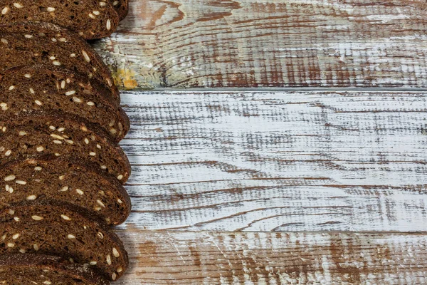 Fresh Gluten Free Bread Wooden Surface Provence Style — Stock Photo, Image