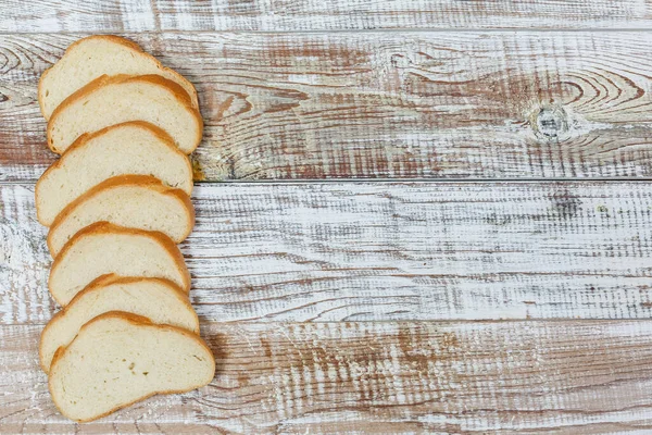 Fresh Gluten Free Bread Wooden Surface Provence Style — Stock Photo, Image