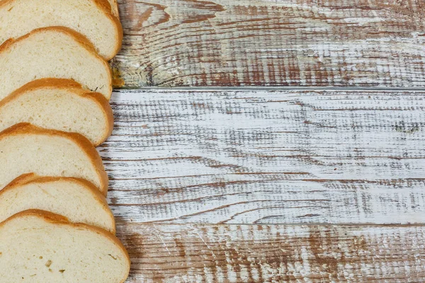 Pan Fresco Sin Gluten Una Superficie Madera Estilo Provence — Foto de Stock