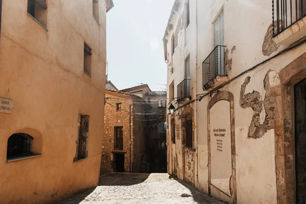 Old Architecture Houses Besalu Costa Brava Spain — Stock Photo, Image