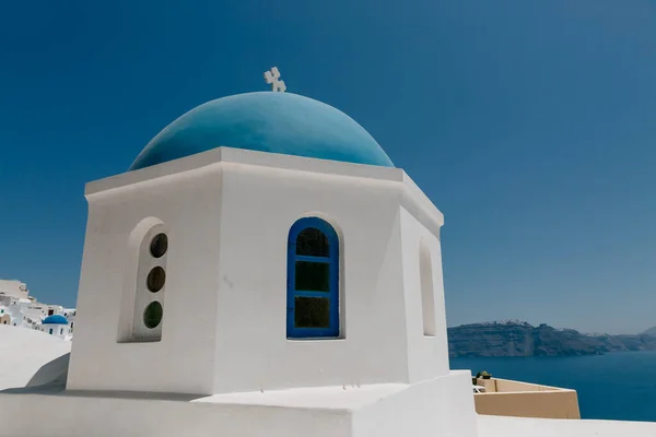 希腊圣托里尼岛Oia的白宫 豪华别墅和旅馆 — 图库照片