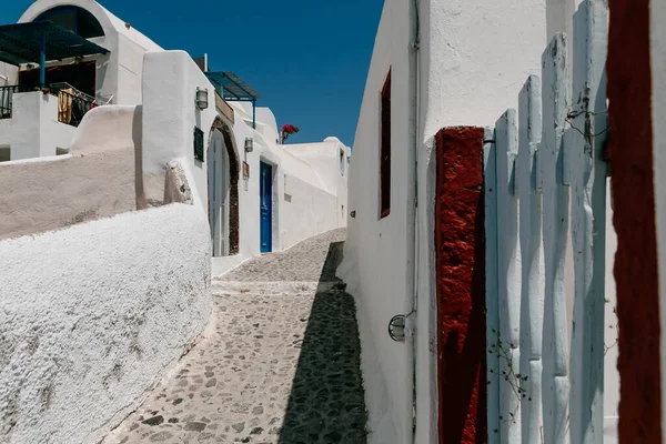 Casas Blancas Villas Lujo Hoteles Oia Isla Santorini Grecia —  Fotos de Stock