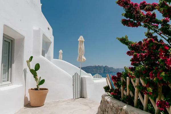 Casas Blancas Villas Lujo Hoteles Oia Isla Santorini Grecia —  Fotos de Stock