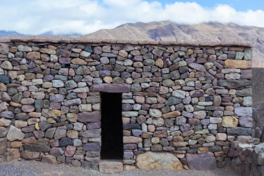 Fotoğraf portre eski bej taş duvar kapı yatay resim olmadan yapılan bina yaşlı