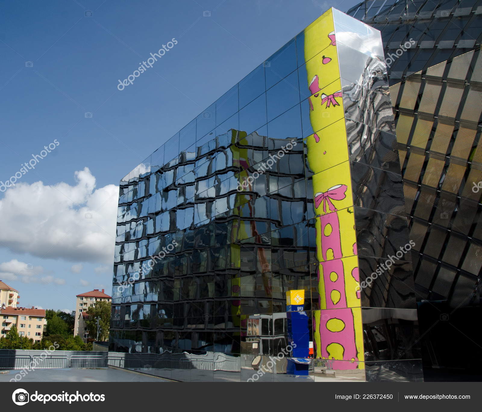 Reflections Mirror Windows Walls Modern Decorated Buildings