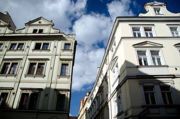 Détails Panoramiques Des Bâtiments Sur Mostecka Prague — Photo