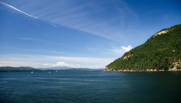 Coastline Vicino Sturdies Bay Lighthouse Point Matthews Point Sulla Strada — Foto Stock