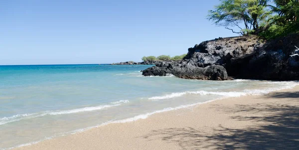 Serenità della spiaggia di Waialea Fotografia Stock