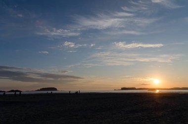 Chesterman plajında gün batımı