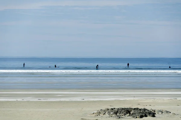 Senderismo en la playa Schoonrs Cove, Tofino — Foto de Stock