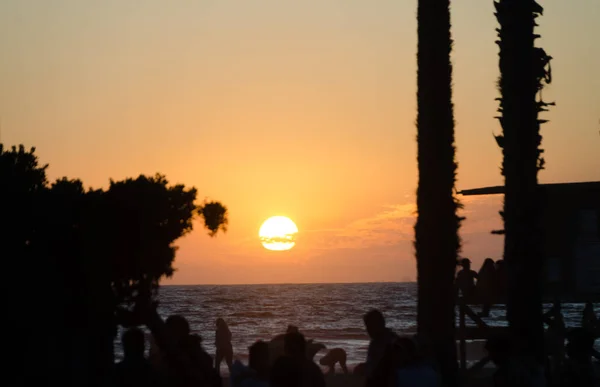 Sunset at Newport Pier — Stock Photo, Image