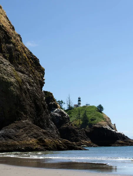 Zuidrand Van Waikiki Beach Cape Disappointment State Park Washington — Stockfoto