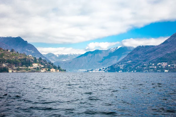 Prachtig Uitzicht Bergen Comomeer Landschap Italië — Stockfoto