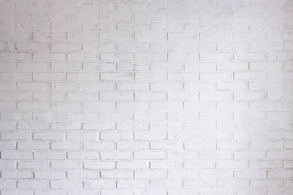 古い白いレンガの壁の背景と質感 — ストック写真