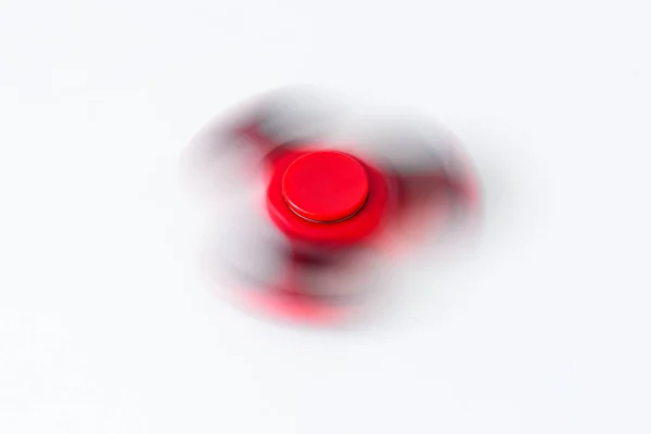 Close Popular Toy Fidget Spinner Rotating White Background — Stock Photo, Image
