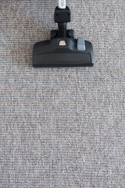 Housekeeping Concept Modern Vacuum Cleaner Carpet Floor Background — Stock Photo, Image