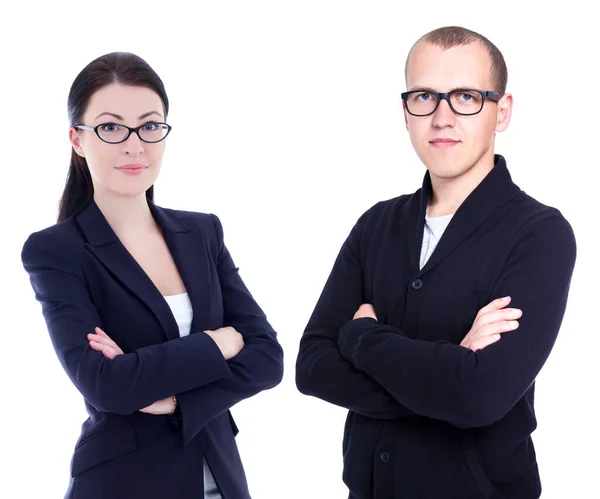 Geschäftsleute Brillen Isoliert Auf Weißem Hintergrund — Stockfoto