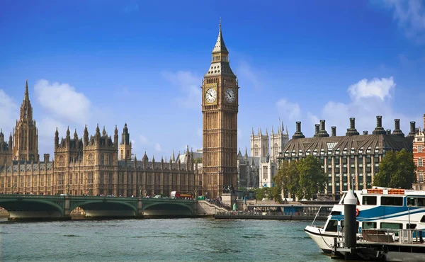 Londres Reino Unido Setembro 2014 Big Ben Casa Parlamento Com — Fotografia de Stock