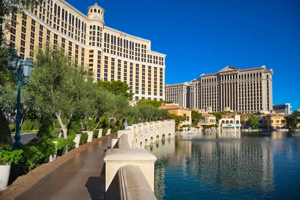 Las Vegas Usa Oktober 2018 Berömda Bellagio Resort Casino Sunny — Stockfoto
