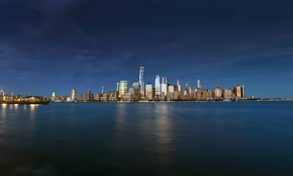 Panorama New York City Mit Manhattan Skyline Über Dem Hudson — Stockfoto