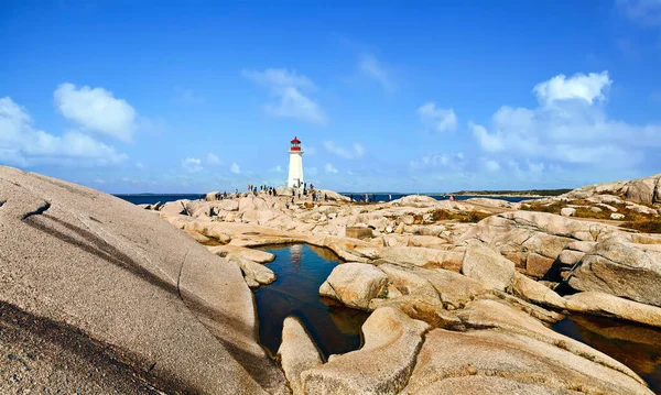 Peggy Cove Nova Scotia Canada September 2019 Panorama Över Nova — Stockfoto