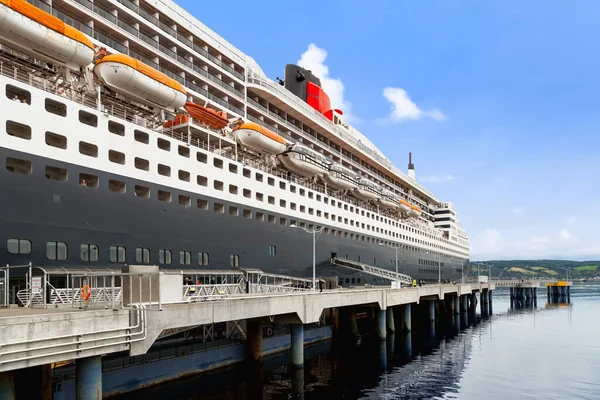 Saguenay Canada Settembre 2019 Nave Rms Queen Mary Attraccata Porto — Foto Stock