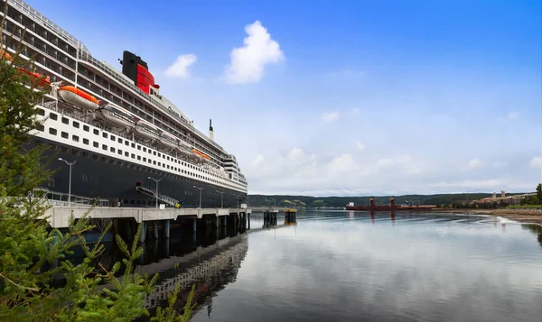 Saguenay Canada September 2019 Rms Queen Mary Ship Docked Port — Stock Photo, Image