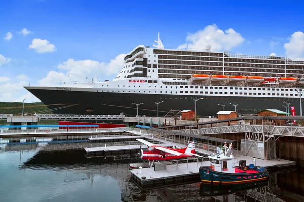 Saguenay Canada September 2019 Rms Queen Mary Cruise Ship Docked — Stock Photo, Image