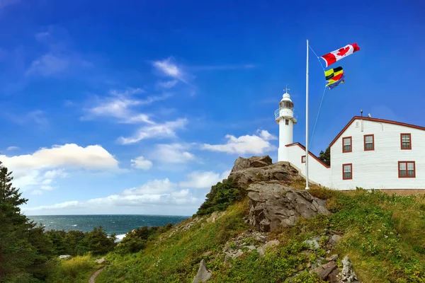 Panorama Lagosta Cove Head Lighthouse Gros Morne National Park Terra Imagens De Bancos De Imagens Sem Royalties