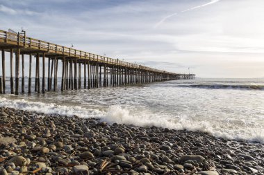 Kıyı şeridi dalgalarda