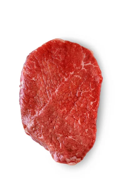 Rohes Rindfleisch. Ansicht von oben — Stockfoto