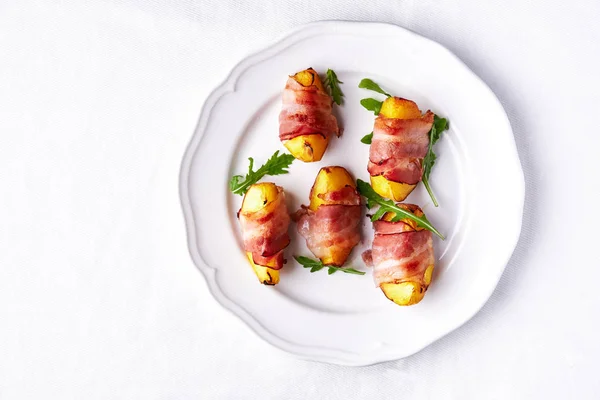 Pesca alla griglia in pancetta — Foto Stock