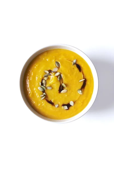 Zuppa di zucca cremosa — Foto Stock