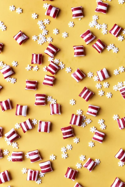 Sfondo caramelle di Natale — Foto Stock