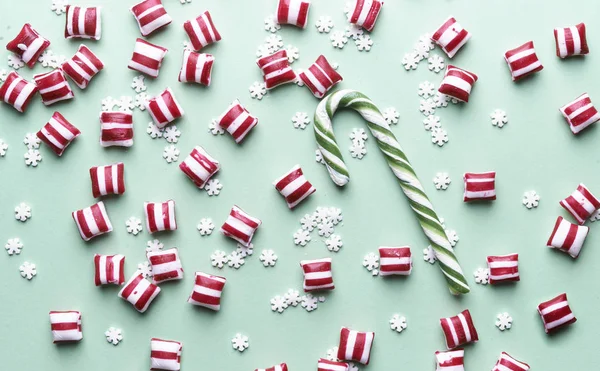 Christmas candy background — Stock Photo, Image