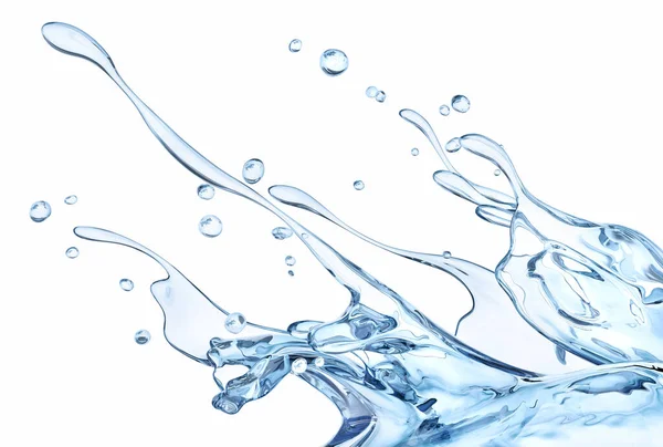 Suyun soyut arkaplan 3D görüntülemesi 