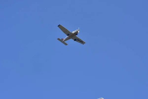 Avião Céu — Fotografia de Stock