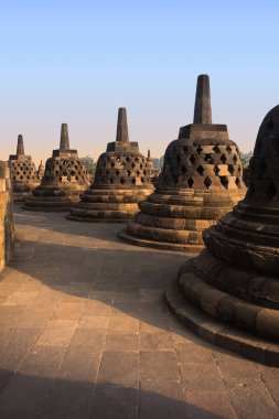 Borobudur Temple at sunrise time, Yogyakarta, Java, Indonesia.
