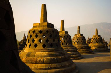 Borobudur Temple at twilight time, Yogyakarta, Java, Indonesia.