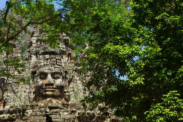 Ancienne Porte Temple Prasat Bayon Angkor Thom Est Une Attraction — Photo