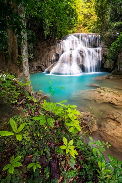 Cascada Tailandia Llamada Huay Huai Mae Khamin — Foto de Stock