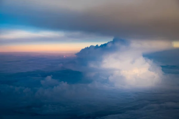 Západu Slunce Obloha Cloud Vysoké Zobrazení — Stock fotografie
