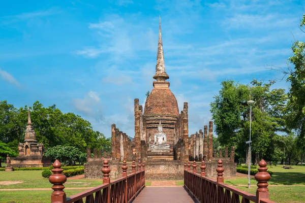 Güzel Bir Tapınak Tayland Isim Sukhothai Historical Park Sri — Stok fotoğraf