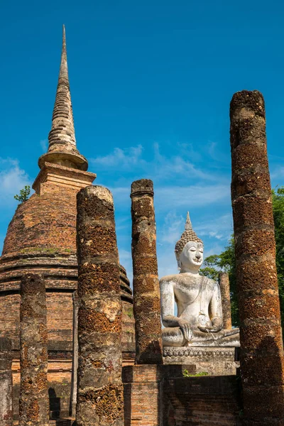 Kaunis Temppeli Thaimaa Nimi Sukhothai Historical Park Sri — kuvapankkivalokuva
