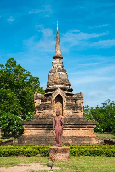 Schöner Tempel Thailändischer Name Sukhothai Historischer Park Sri — Stockfoto